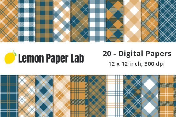 Download Teal and Gold Plaid Papers - Plaid paper Collection