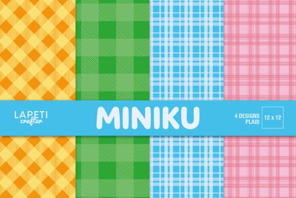 Download Kids Birthday Party Plaid Papers - Plaid paper Collection