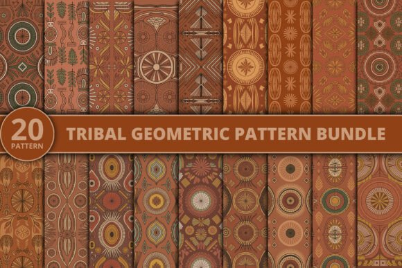Download Tribal Geometric Pattern Bundle - Pattern bundle Collection
