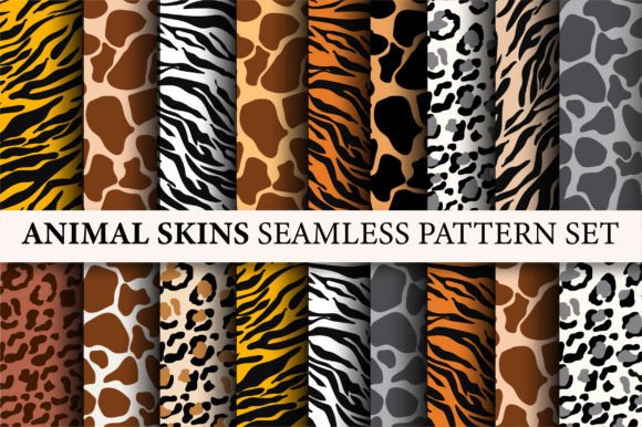 Download Animal Skin Texture Digital Paper Set - Animal Collection