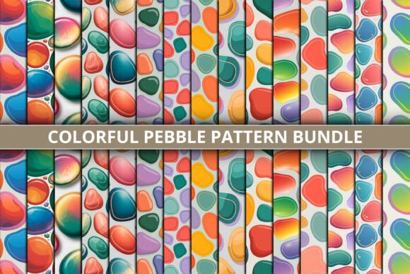 Download Colorful Pebble Pattern Bundle - Pattern bundle Collection