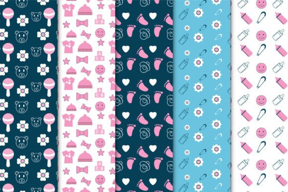 Download Repeating Baby Pattern Bundle Design - Pattern bundle Collection