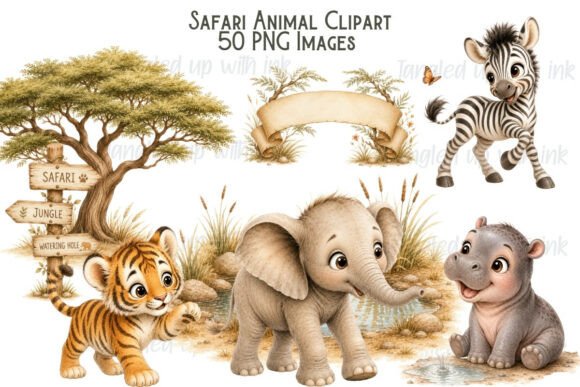 Download Safari Animal Clipart Bundle - Premium Resources