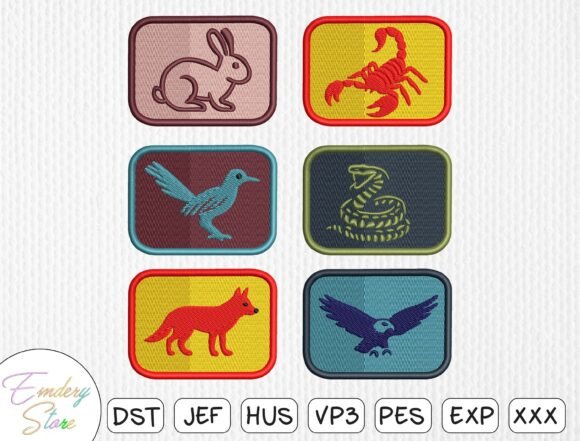Download Animal Patch Embroidery Design Bundle - Premium Resources