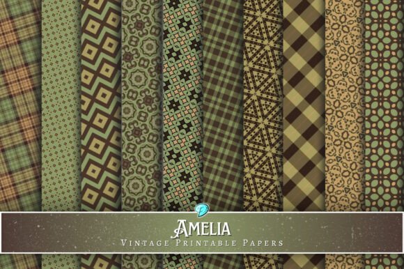 Download Amelia Vintage Printable Papers - Printable paper Collection