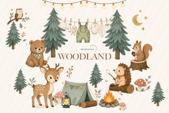 Download Cute Woodland Forest Animal Clipart - Premium Resources